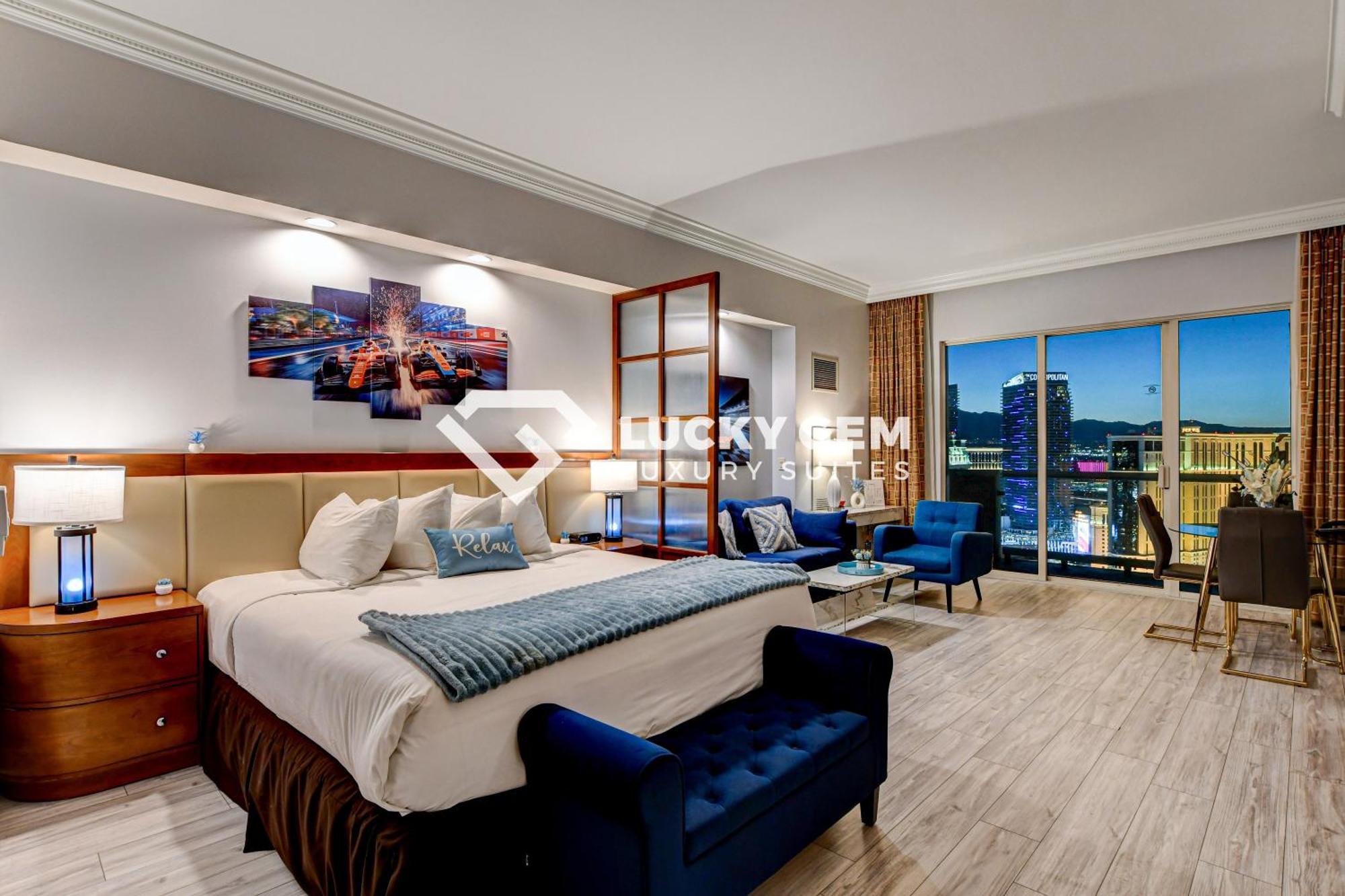 Lucky Gem Penthouse & Luxury Suites At Signature Resort, Balcony Strip View 3505 라스베이거스 외부 사진